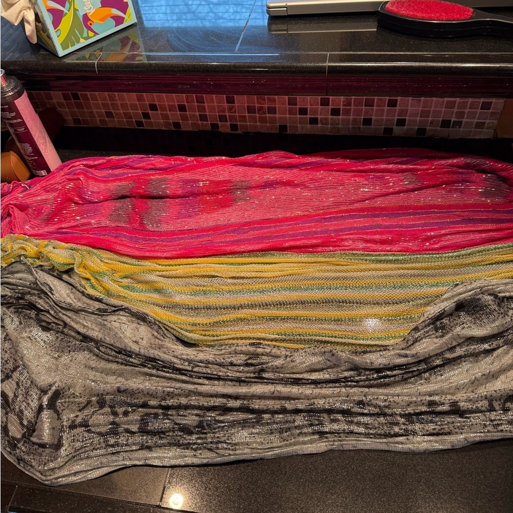 Multicolor Shimmer Scarf